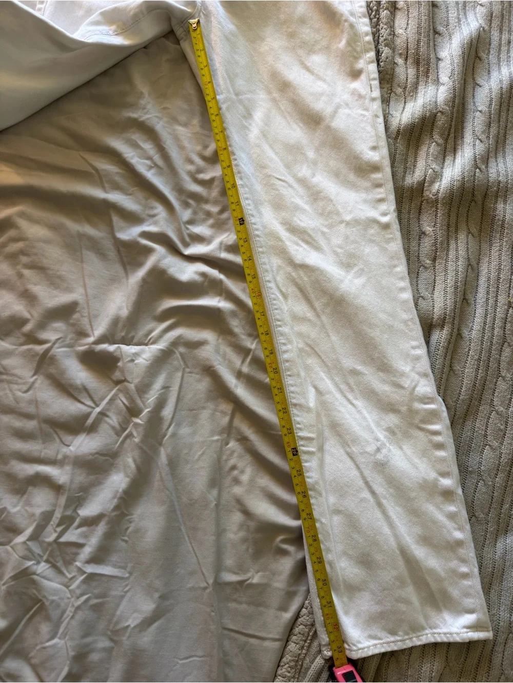 True Religion Men’s White Straight Jeans